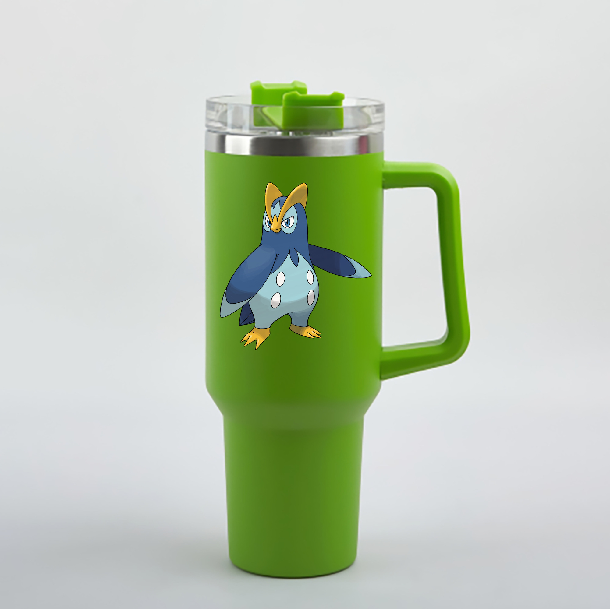 （画像用） ポケットモンスター Pokémon 1200mL車用タンブラー - クリスタルステッカー（プラスチックストロー付き）